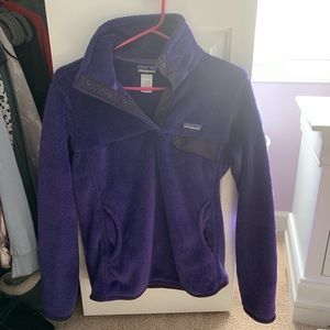 Purple Patagonia pullover fleece